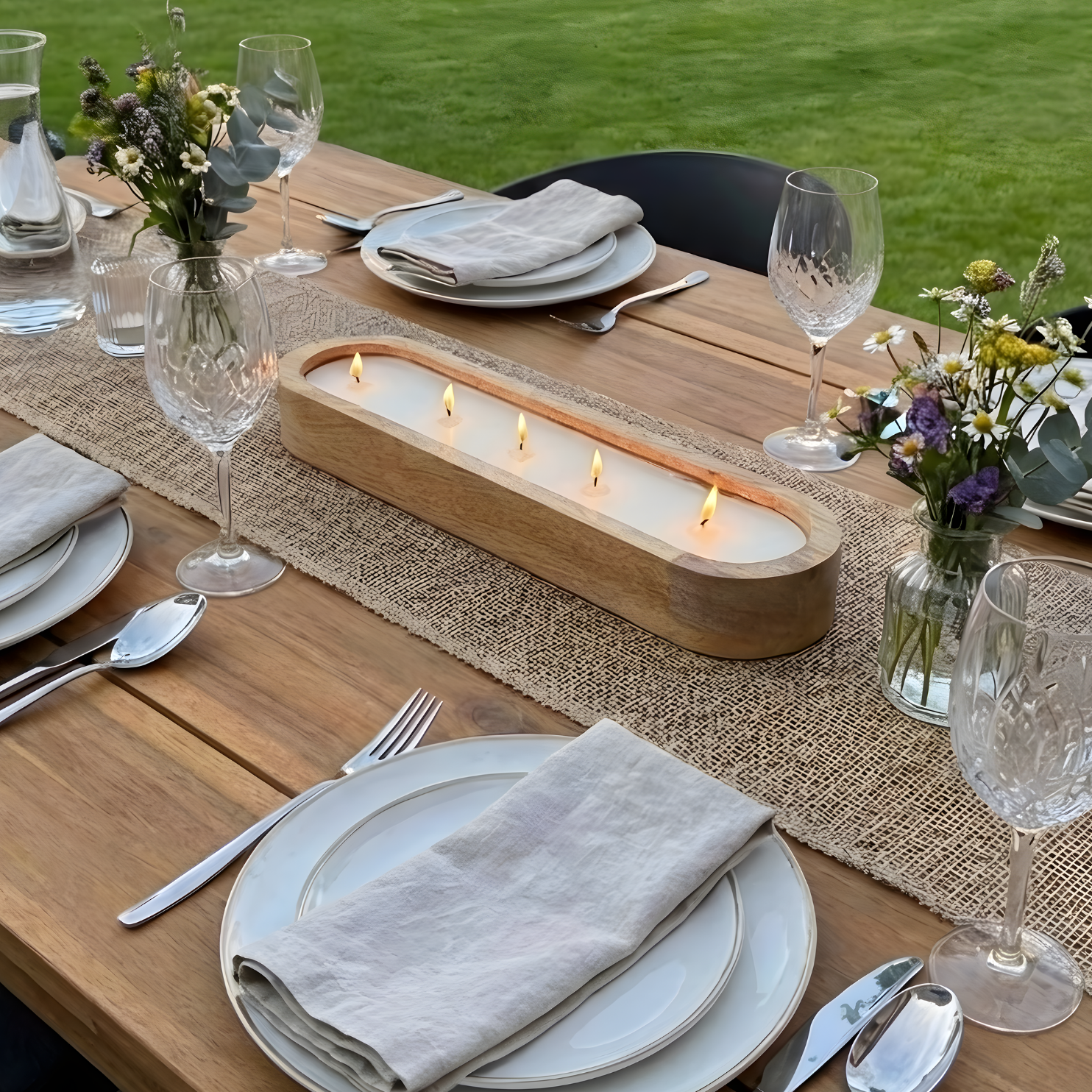 Houten Citronella Kaars